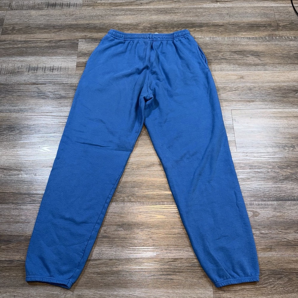 Athletic Works Pants Mens Large Blue Jogger Sweatpants Gym Wear Workout